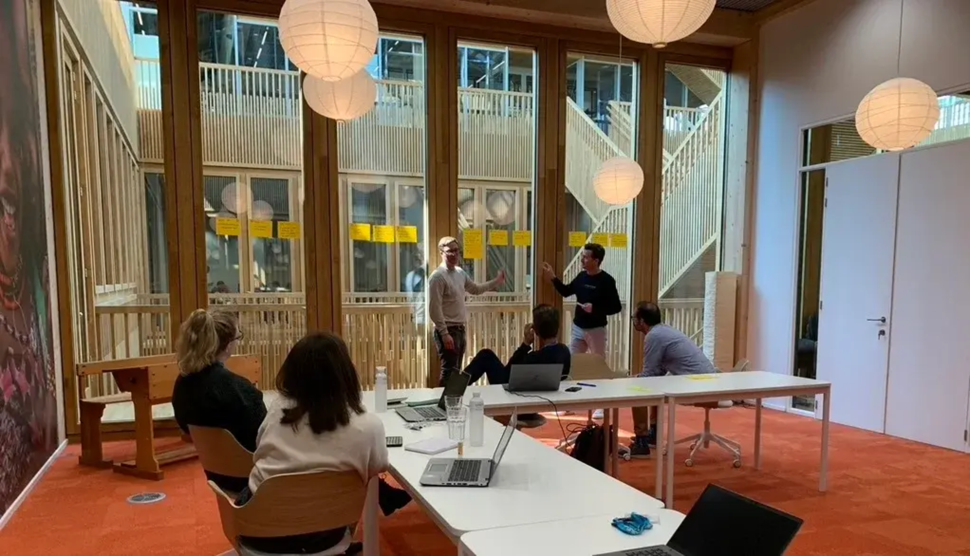 persons havinging a workshop